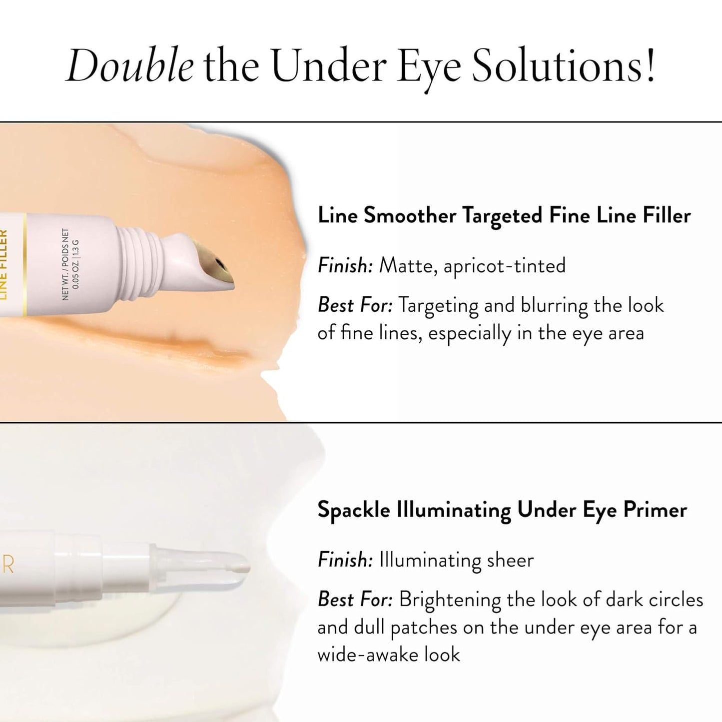 LAURA GELLER Line Smoother Targeted Fine Line Blurring Primer | Wrinkles & Pores, Subtly Tinted, with Vitamin C & Niacinamide for Mature Skin