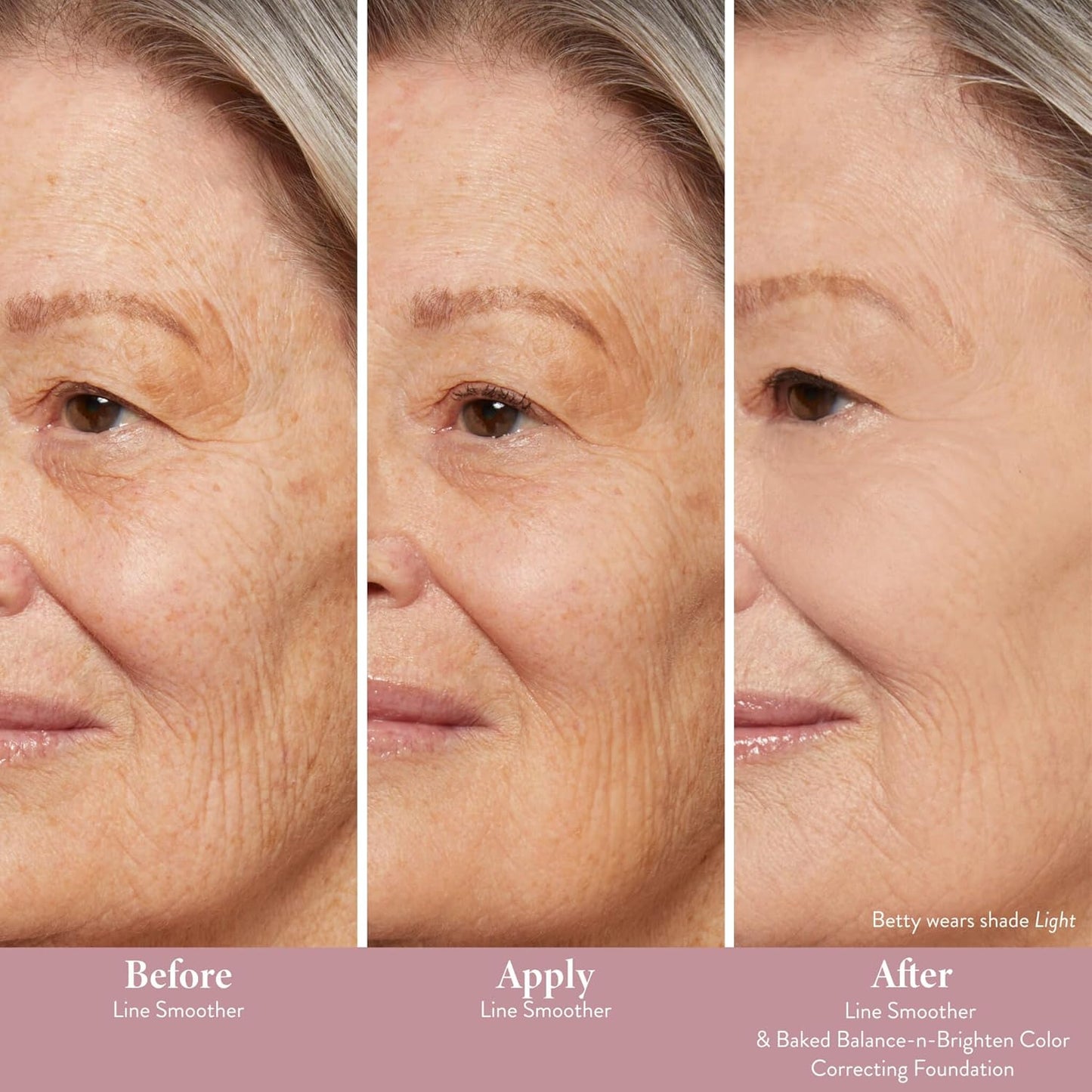 LAURA GELLER Line Smoother Targeted Fine Line Blurring Primer | Wrinkles & Pores, Subtly Tinted, with Vitamin C & Niacinamide for Mature Skin