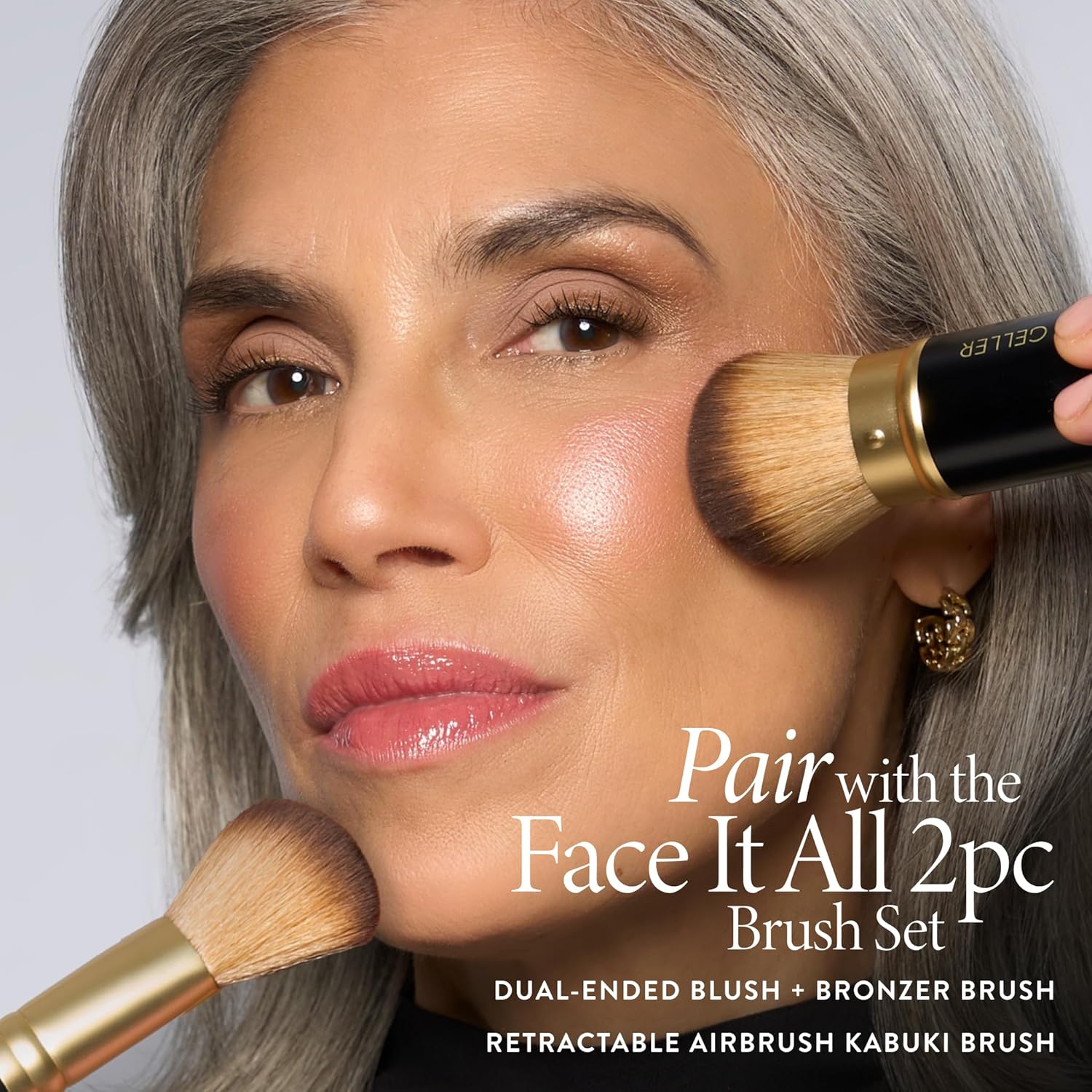 LAURA GELLER NEW YORK Cheek to Chic Tropical Glow Baked Face Palette | Includes 2 Blushes, 2 Bronzers and 2 Radiant Highlighters