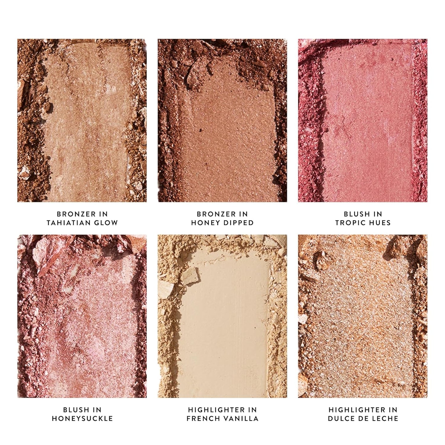 LAURA GELLER NEW YORK Cheek to Chic Tropical Glow Baked Face Palette | Includes 2 Blushes, 2 Bronzers and 2 Radiant Highlighters