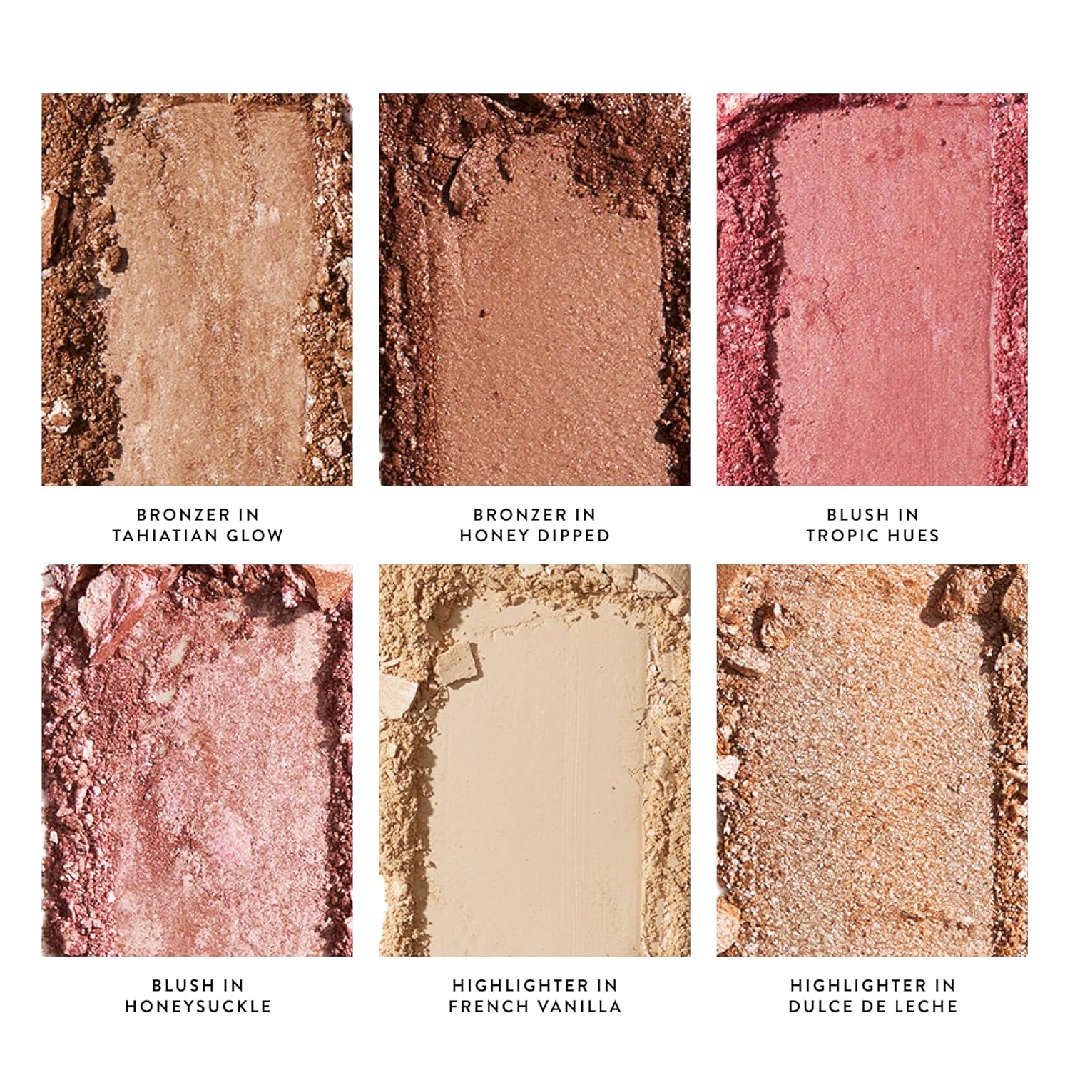 LAURA GELLER NEW YORK Cheek to Chic Tropical Glow Baked Face Palette | Includes 2 Blushes, 2 Bronzers and 2 Radiant Highlighters